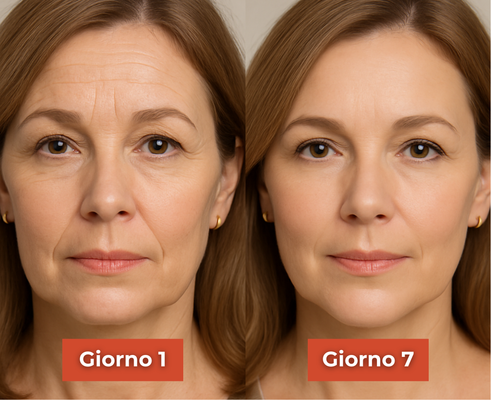 Before and after comparison